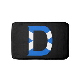 スコットランド国旗bmcntに覆われたDモノグラム バスマット
