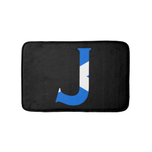 スコットランド国旗bmcntにJモノグラム バスマット