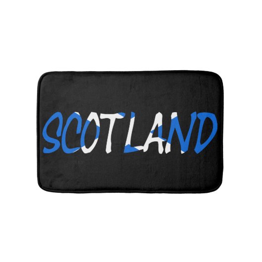 スコットランド国旗bmtに覆われたスコットランド バスマット (正面)