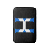 スコットランド国旗bmtに覆われたHモノグラム バスマット (正面縦)