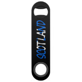 スコットランド国旗bocntに覆われたスコットランド スピード栓抜き (正面)