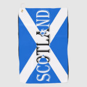 スコットランド国旗gtcnで反転 ゴルフタオル (正面)