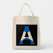 スコットランド国旗gtcnにオーバーレイされたモノグラム トートバッグ (裏面)