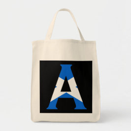 スコットランド国旗gtcnにオーバーレイされたモノグラム トートバッグ