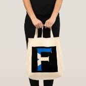 スコットランド国旗gtcnにオーバーレイされたFモノグラム トートバッグ (正面(商品))