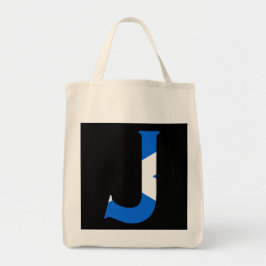 スコットランド国旗gtcnにオーバーレイされたJモノグラム トートバッグ