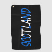 スコットランド国旗gtcnにオーバーレイ ゴルフタオル (正面)