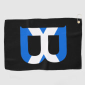 スコットランド国旗gtcnに上書きBモノグラム ゴルフタオル (横)