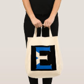 スコットランド国旗gttにオーバーレイされたEモノグラム トートバッグ (正面(商品))