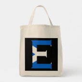 スコットランド国旗gttにオーバーレイされたEモノグラム トートバッグ (裏面)