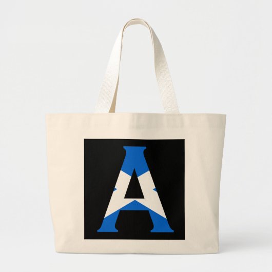 スコットランド国旗jtcntに覆われたモノグラム ラージトートバッグ (正面)