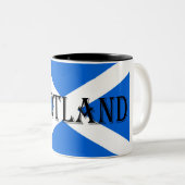 スコットランド国旗mugcnt ツートーンマグカップ (正面右)