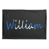 スコットランド国旗pccntに上書きされた名前 枕カバー (裏面)