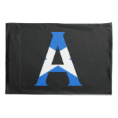 スコットランド国旗pccntに覆われたモノグラム 枕カバー (裏面)