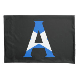 スコットランド国旗pccntに覆われたモノグラム 枕カバー