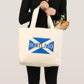 スコットランド国旗Scotland inverted jtcn ラージトートバッグ (正面(商品))