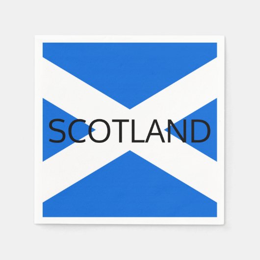 スコットランド国旗Scotland pncnt スタンダードカクテルナプキン (正面)