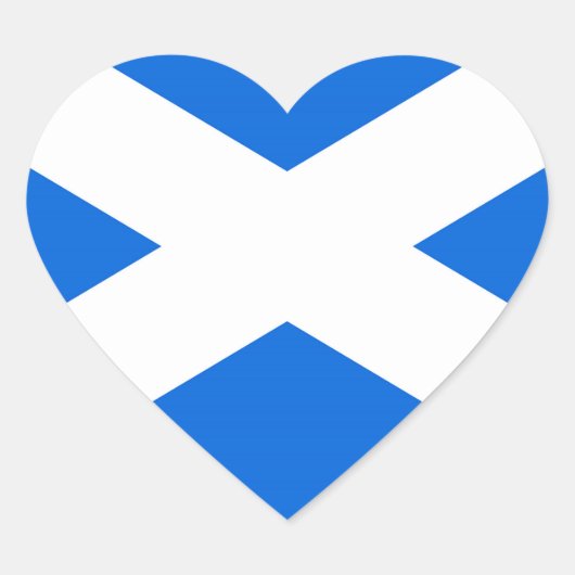 スコットランド国旗stkcnt ハートシール (正面)