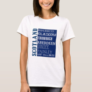 スコットランド地下鉄ワードアート Tシャツ