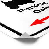 スコットランド地区駐車場標識 ポスター (角)