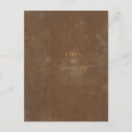 スコットランド地図 ポストカード (正面)