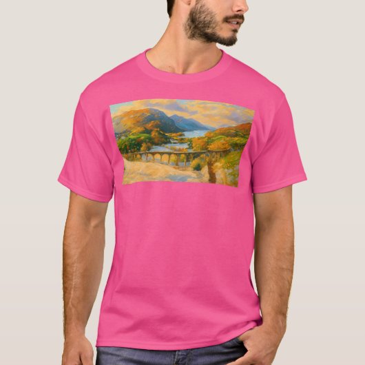 スコットランド山脈アクティブ Tシャツ (正面)