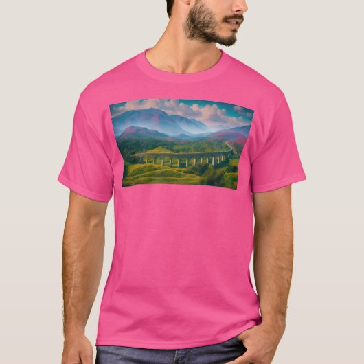 スコットランド山脈アクティブ Tシャツ (正面)