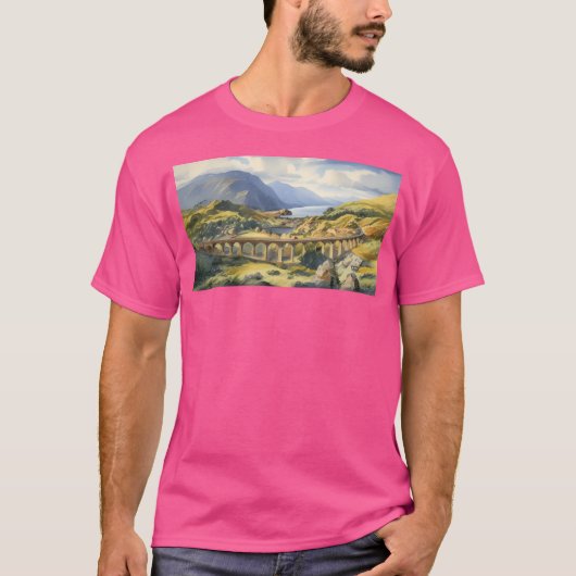 スコットランド山脈アクティブ Tシャツ (正面)