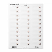 スコットランド差出人住所ラベル ラベル (フルシート)