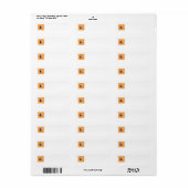 スコットランド差出人住所ラベル ラベル (フルシート)