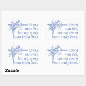 スコットランド引用文、サー・ウィリアム・ウォレス、ティスル 長方形シール (シート)