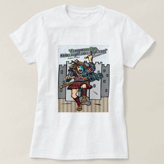 スコットランド感動的人が本当に生きているわけではない Tシャツ (デザイン正面)