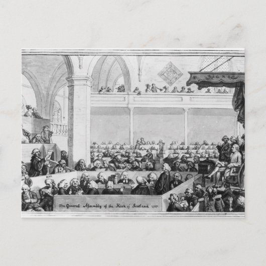 スコットランド教会の総会 ポストカード (正面)