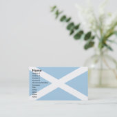 スコットランド旗 名刺 (スタンド正面)