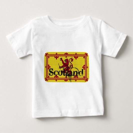 スコットランド標準国旗 ベビーTシャツ (正面)