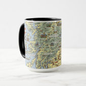 スコットランド歴史地図 マグカップ (正面左)