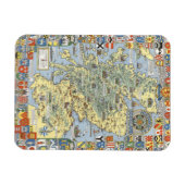 スコットランド歴史地図 マグネット (横)