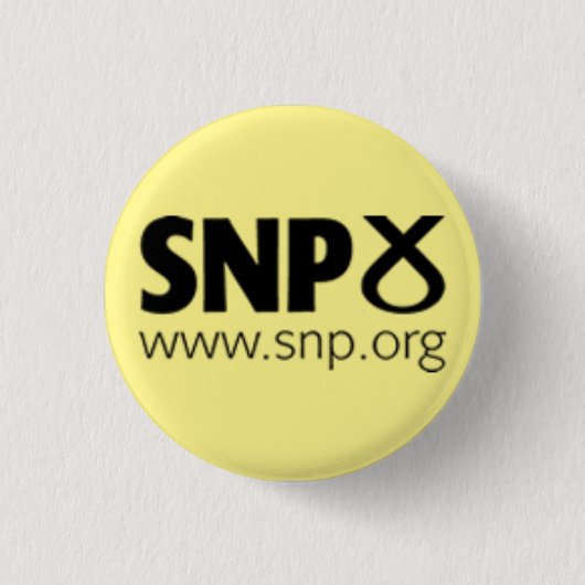 スコットランド民族党の (SNP)ロゴ 缶バッジ (正面)