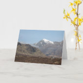 スコットランド湖、川及び山 カード (黄色い花)