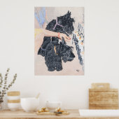 スコットランド照明キャンドル ポスター (キッチン)