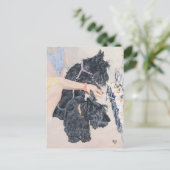 スコットランド照明キャンドル ポストカード (スタンド正面)