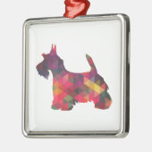 スコットランド犬がジオを選数々の択 メタルオーナメント (左)