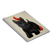 スコットランド犬と赤い鳥 ノートブック (右側)