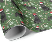 スコットランド犬のクリスマスホリデー ラッピングペーパー (ロールコーナー)