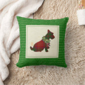 スコットランド犬のラフメリーを着て!ラフ!40.64cm x 40.64cm クッション (ブランケット)