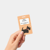 スコットランド犬の名前バッジ、名前タグ バッジ (手持ち)