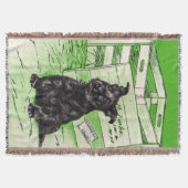 スコットランド犬の特別引き渡し スローブランケット (正面)