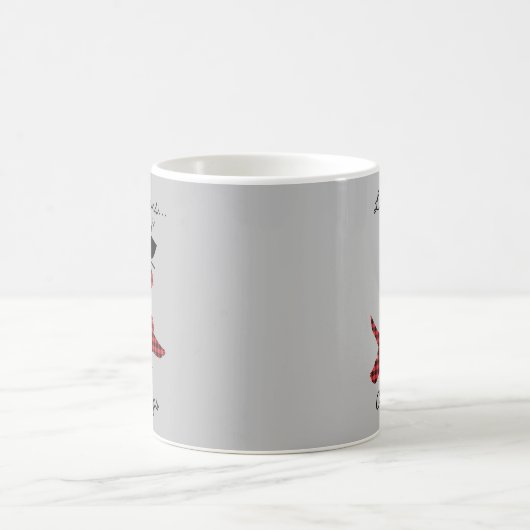 スコットランド犬の生活がコーヒーを起こ救済すおもしろマグカップ コーヒーマグカップ (中央)