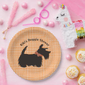 スコットランド犬シャワープレート、新しい犬のオーナー ペーパープレート (パーティー)