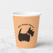 スコットランド犬シャワープレート、新しい犬のオーナー 紙コップ (正面)